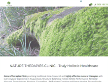 Tablet Screenshot of naturetherapies.com.au